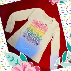 Birthday Girl White Long Sleeve Shirt